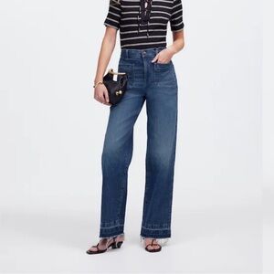 Madewell Everett wide leg jean- long inseam